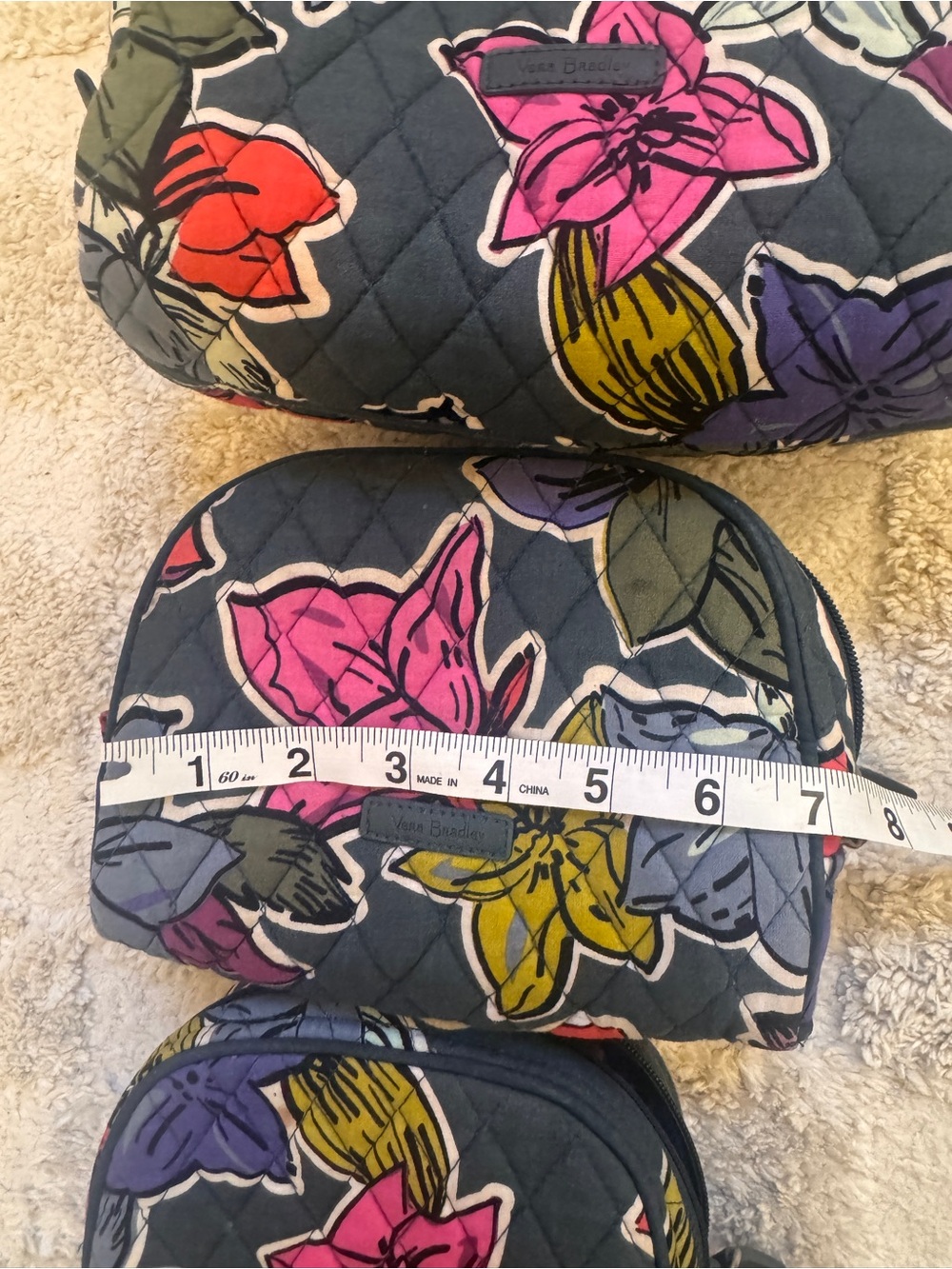 Vera Bradley Cosmetic Bag Set + Hair Straightener Pouch - Picture 9 of 16